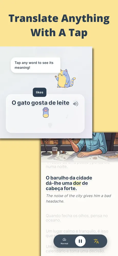 Tap any word to translate